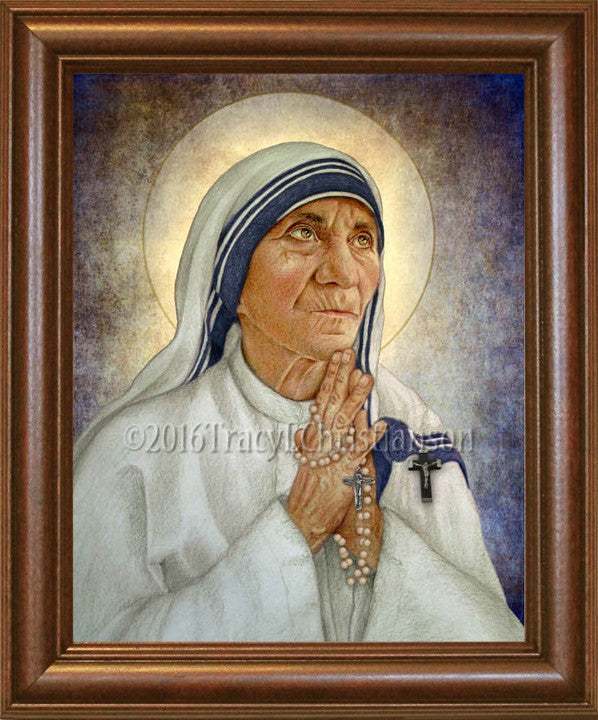 St. Mother Teresa of Calcutta (B) Framed - Portraits of Saints