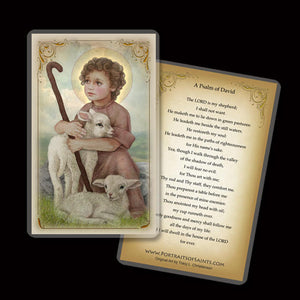 The Little Shepherd Holy Card