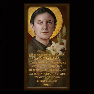 St. Gemma Galgani (B) Inspirational Plaque