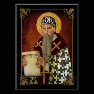 St. Cyril of Alexandria Plaque & Holy Card Gift Set