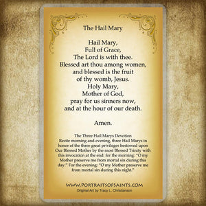 The Hail Mary Holy Card (E)