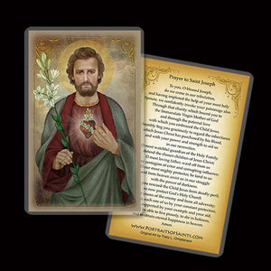St. Joseph Chaste Heart Holy Card