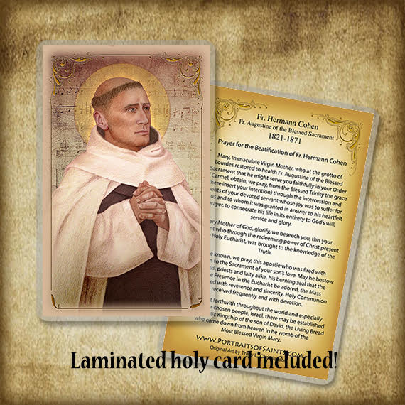 Venerable Fr. Hermann Cohen Plaque & Holy Card Gift Set - Portraits of ...