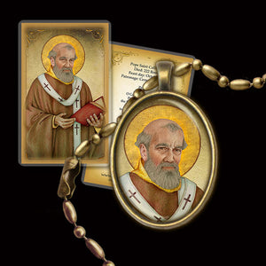 Pope St. Callistus I Pendant & Holy Card Gift Set