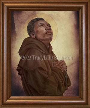 St. Benedict the Moor Framed Art