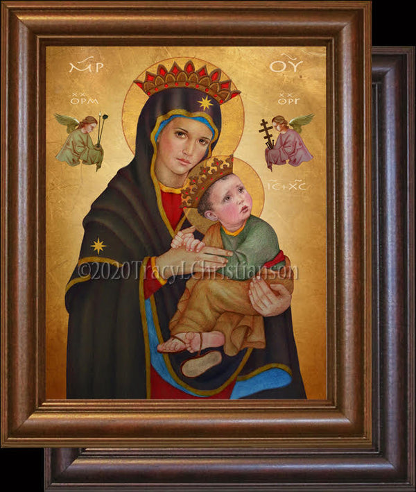 Our Lady of Perpetual Help Framed - Portraits of Saints