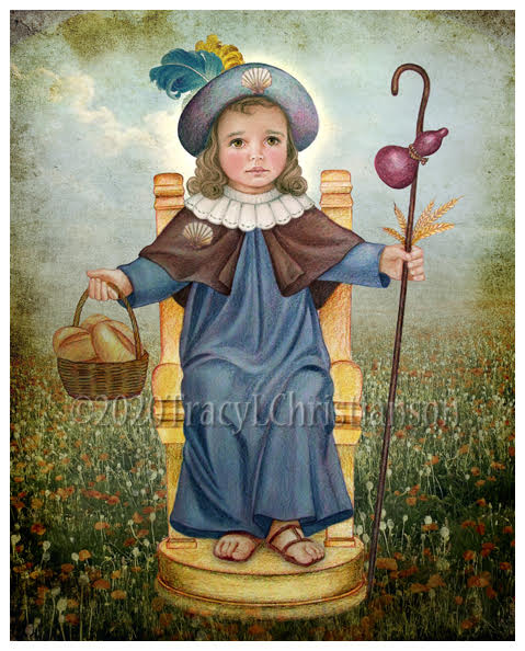 Santo Niño De Atocha Sequin Patch - 9.8x6.1 Inch, Handmade In Mexico, For Caps, Jackets, Bags
