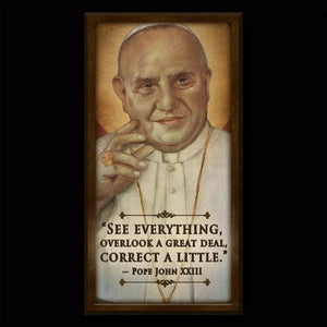 Pope St. John XXIII Inspirational Plaque