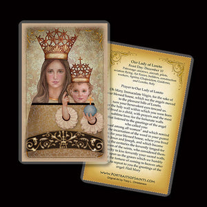 Our Lady of Loreto Holy Card