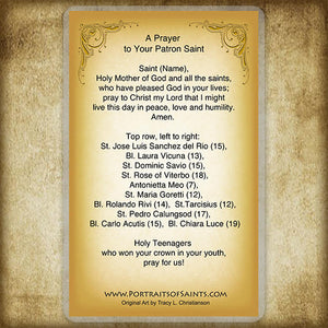 Holy Teenagers Holy Card
