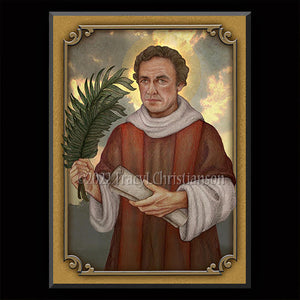 St. Cyriacus Plaque & Holy Card Gift Set