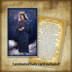 Our Lady of Pontmain Plaque & Holy Card Gift Set