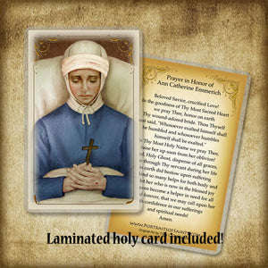 Bl. Anne Catherine Emmerich Plaque & Holy Card Gift Set