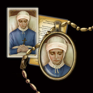 Bl. Anne Catherine Emmerich Pendant & Holy Card Gift Set