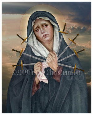 Seven Sorrows of Our Lady Print