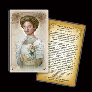Zita of Bourbon-Parma Holy Card