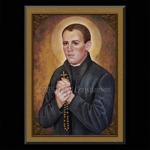St. John Berchmans Plaque & Holy Card Gift Set
