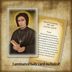 Bl. Clare Bosatta Plaque & Holy Card Gift Set
