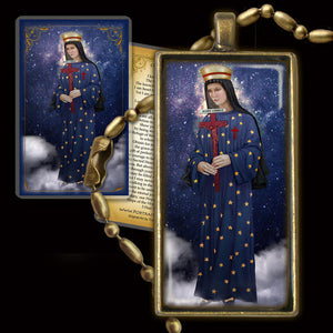 Our Lady of Pontmain Pendant & Holy Card Gift Set
