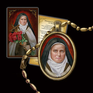 St. Therese of Lisieux (D) Pendant & Holy Card Gift Set