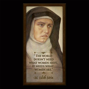 St. Edith Stein (St. Teresa Benedicta of the Cross) Inspirational Plaque