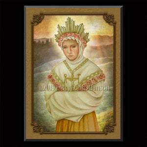 Our Lady of La Salette Plaque & Holy Card Gift Set