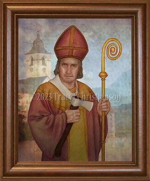 St. Wolfgang of Regensburg Framed Art