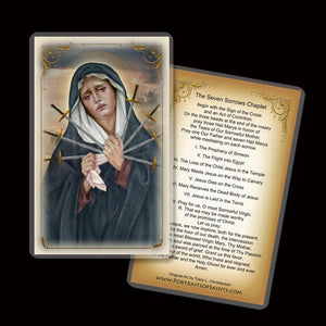 Seven Sorrows of Our Lady Holy Card