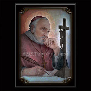 St. Alphonsus Maria de' Liguori (B) Plaque & Holy Card Gift Set
