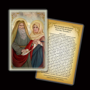 St. Zachariah & St. Elizabeth Holy Card