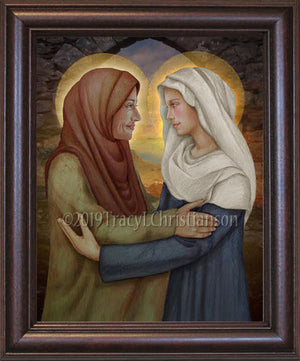 The Visitation of the Blessed Virgin Mary to St. Elizabeth Framed