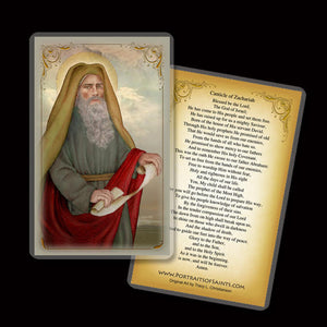 St. Zachariah Holy Card