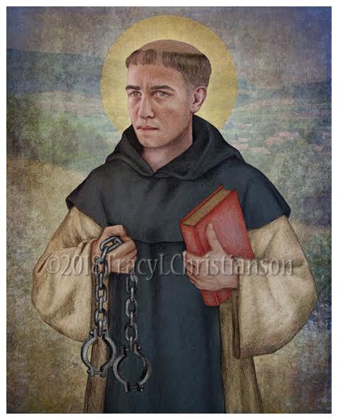 St. Leonard of Noblac Print - Portraits of Saints