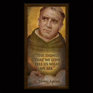 St.Thomas Aquinas Inspirational Plaque