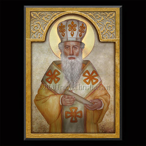 St. Gregory Nazianzen Plaque & Holy Card Gift Set