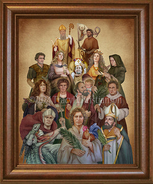 The Fourteen Holy Helpers Framed Art