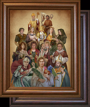 The Fourteen Holy Helpers Framed Art