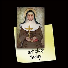 Sainte-Catherine  ポストカード ボネ ボンネット* №3-B St. Catherine of Bologna Magnet - Portraits of Saints
