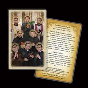 North American Martyrs Holy Card