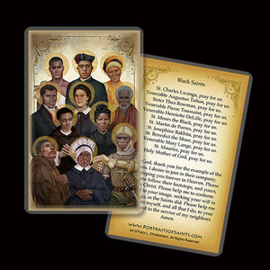 Black Saints Holy Card