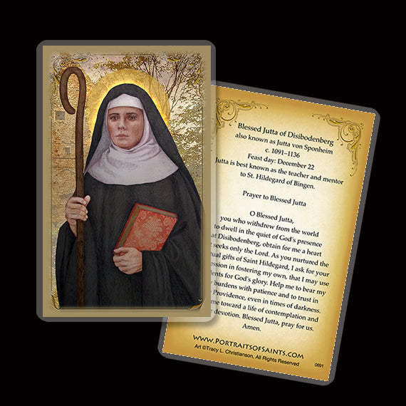 Bl. Jutta of Disibodenberg Holy Card