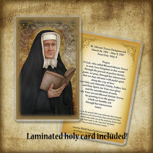 Bl. Miriam Teresa Demjanovich Plaque & Holy Card Gift Set