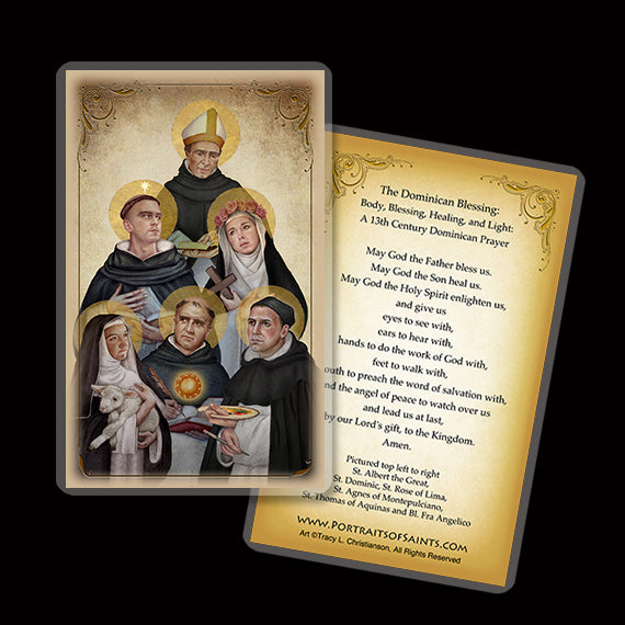 Dominican Saints Holy Card - Portraits of Saints