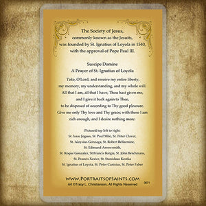 Jesuit Saints Holy Card