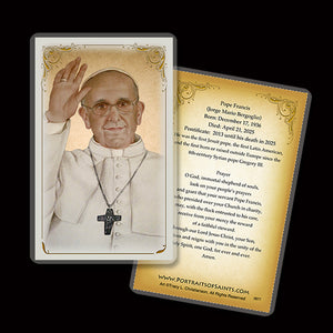 Pope Francis Holy Card