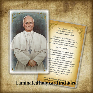 Pope Leo XIV Pendant & Holy Card Gift Set