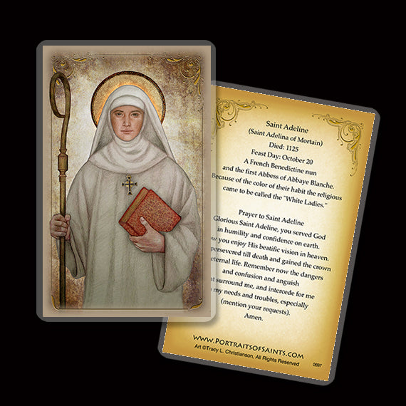 St. Adeline (Adelina) of Mortain Holy Card