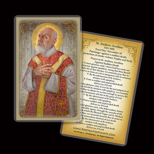 St. Andrew Avellino Holy Card