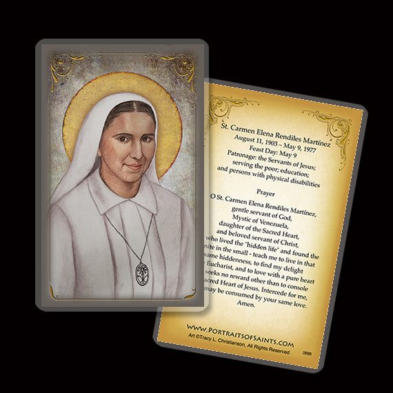 St. Carmen Elena Rendiles Martínez Holy Card