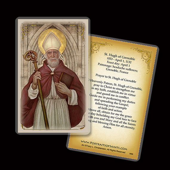 St. Hugh of Grenoble Holy Card